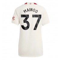Manchester United Kobbie Mainoo #37 Replica Third Shirt Ladies 2023-24 Short Sleeve